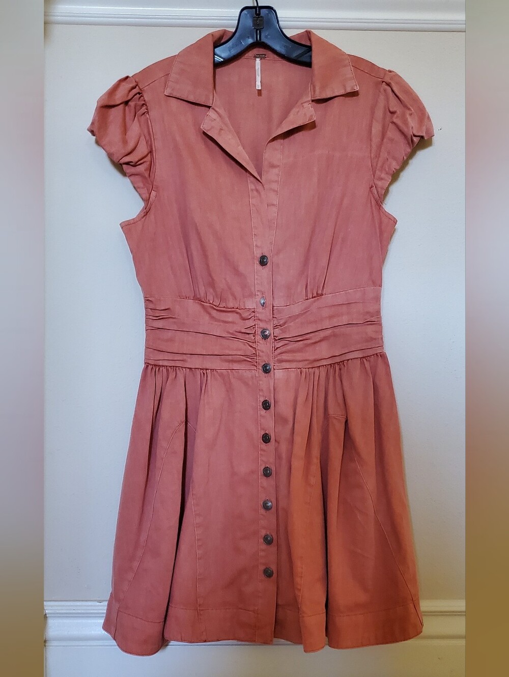 Free People Chester Mini Dress in Lightest Rose